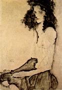 Egon Schiele, Girl in Black